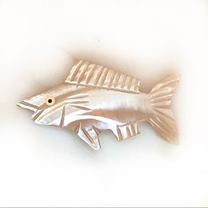 VTG Shell Fish Pin Brooch